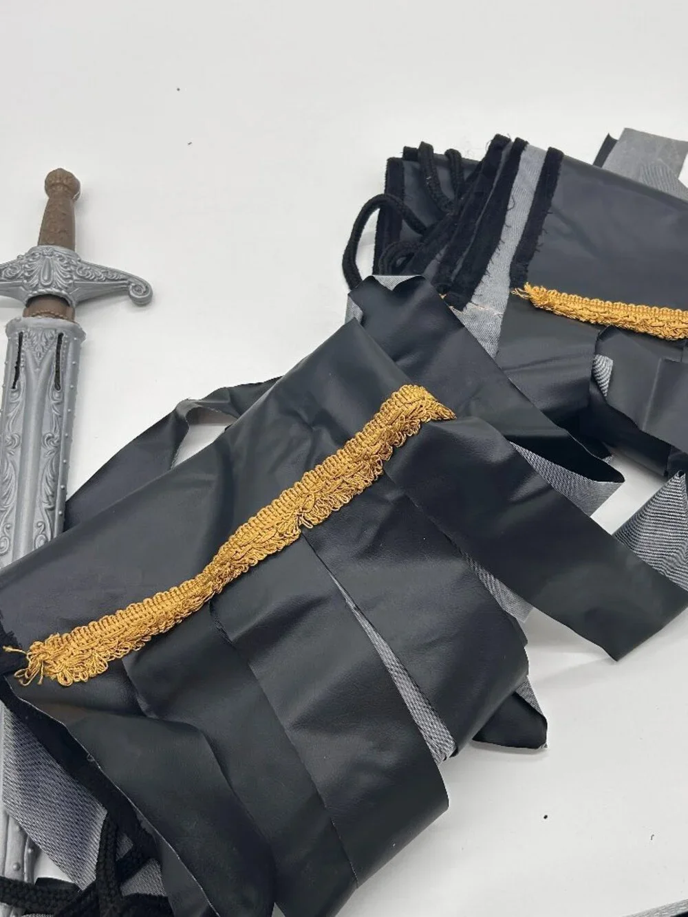 Vintage Lot of 2 Solider Medieval LARP Roleplay Halloween Costume OS